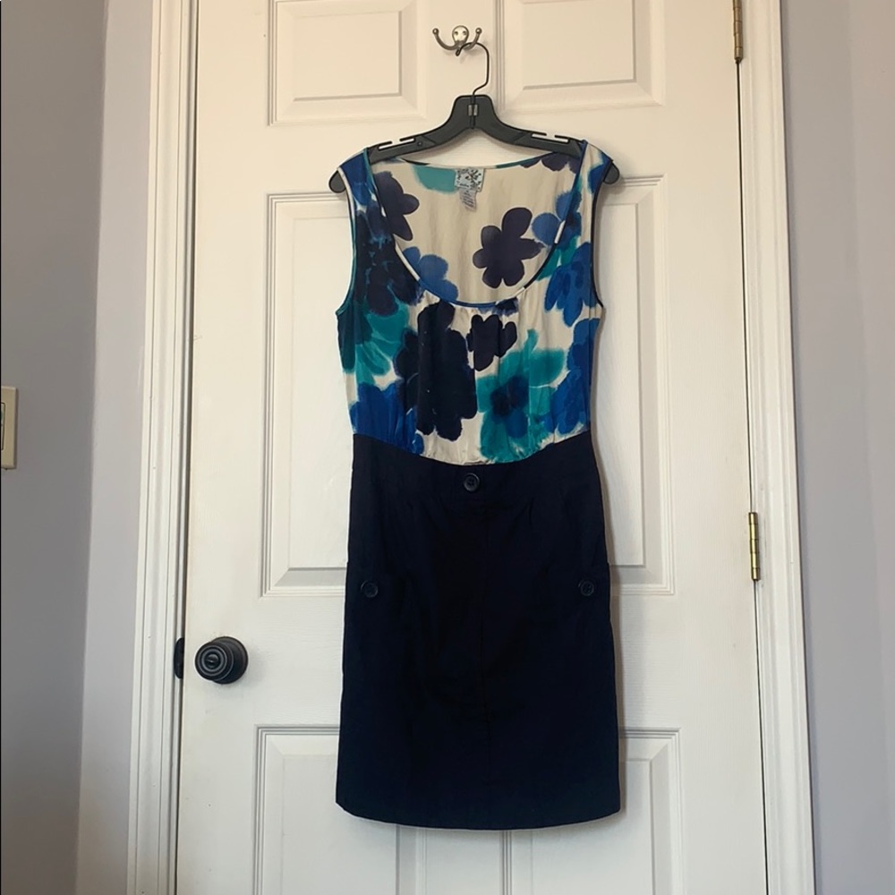 Anthropologie Silk and Cotton Dress w/ Pockets